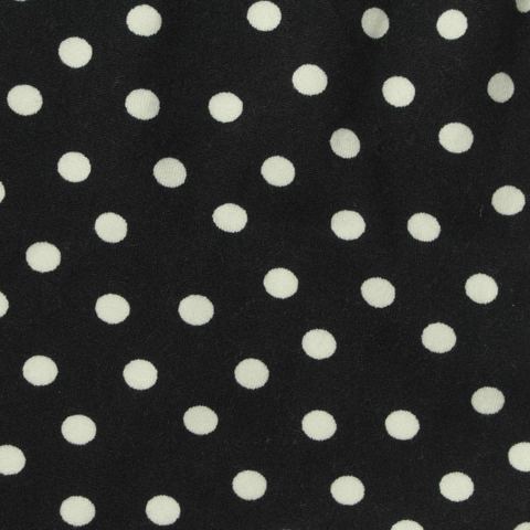 Dotted Polyester Stretch Milk Silk Knit Fabric