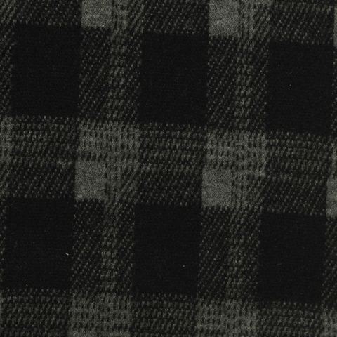 Bold Plaid Polyester Viscose Stretch Interlock Knit Fabric