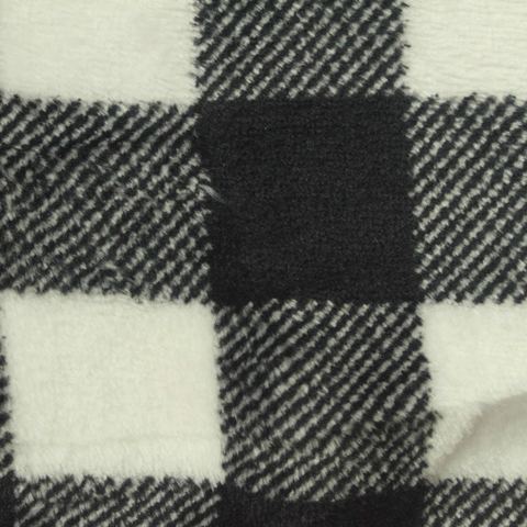 Bold Plaid 100% Polyester Fleece Fabric