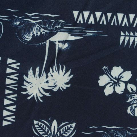 Bold Floral Polyester Stretch Woven Fabric