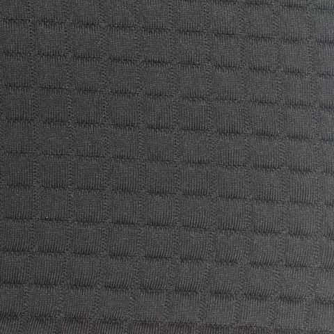 Plaid Polyester Stretch Knit Fabric