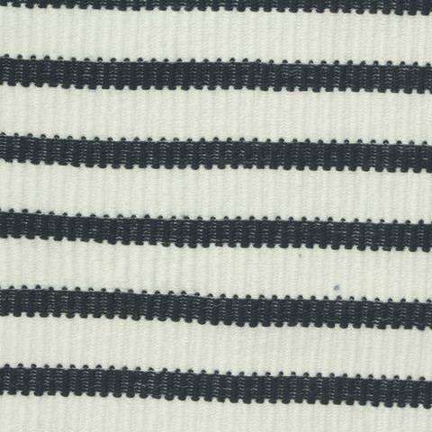 Black Horizontal-Stripe Jacquard, Cotton