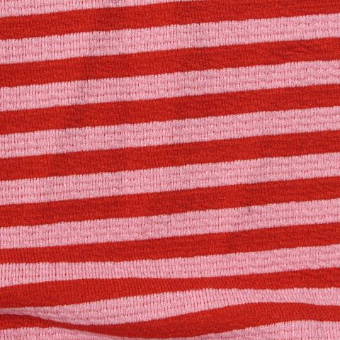 Striped Polyester Stretch Knit Fabric