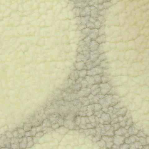 Cream Abstract Sherpa Fleece, Polyester