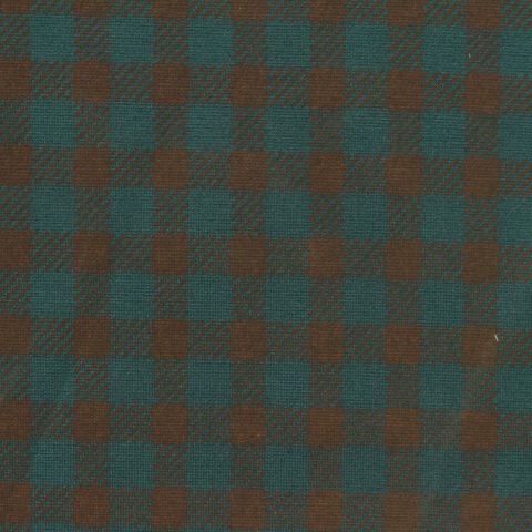 Plaid Brushed Viscose Nylon Stretch Ponte Knit Fabric