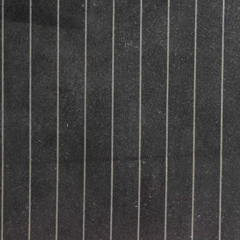 Light Grey Vertical-Stripe Faux Suede, Polyester