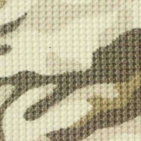 Camo Brushed Polyester Stretch Waffle Knit Fabric