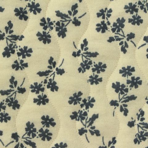 Fine Floral Polyester Stretch Knit Fabric