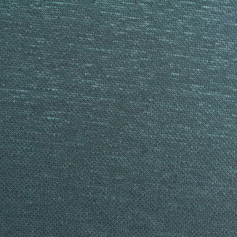 Dark Teal Marl Scuba Knit, Linen-Cotton