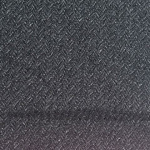 Dark Grey Herringbone Jacquard, Poly-Cotton