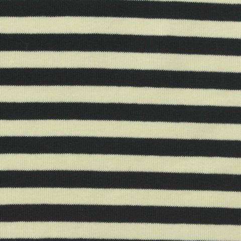 Striped Cotton Stretch Rib Knit Fabric