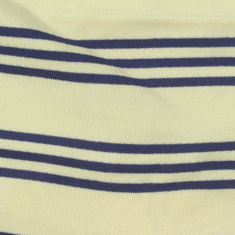 Striped 100% Cotton French Terry Fabric