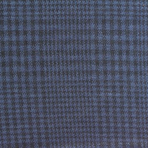 Fine Plaid Polyester Stretch Knit Fabric