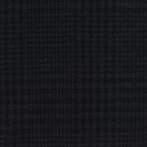 Fine Plaid Polyester Stretch Knit Fabric