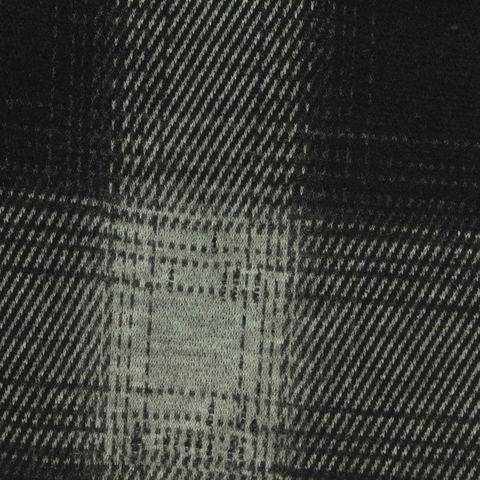 Bold Plaid Polyester Viscose Stretch Knit Fabric