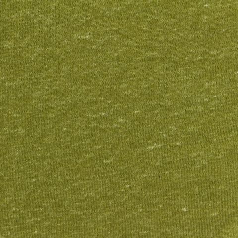 Olive Marl Jersey Knit, Poly-Linen