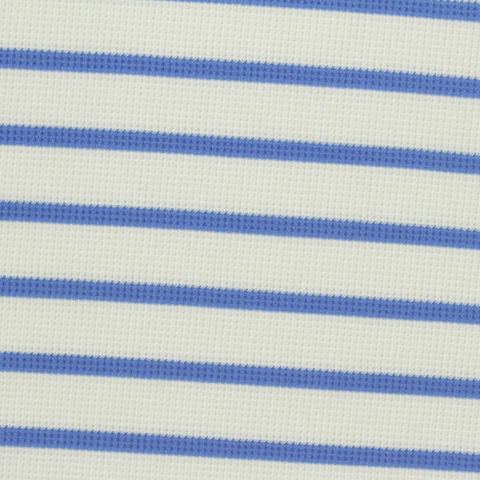 Striped Nylon Stretch Waffle Knit Fabric