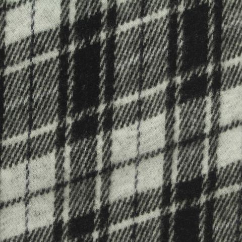 Bold Plaid Polyester Stretch Knit Fabric