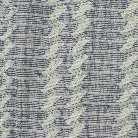 Jacquard Polyester Cotton Stretch Crepe Fabric