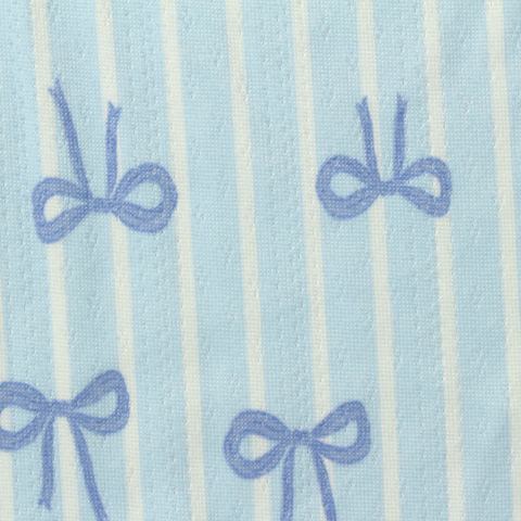 Printed Brushed Polyester Stretch Rib Knit Fabric