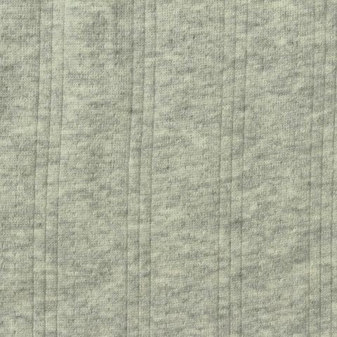 Light Grey Marl Rib Knit, Cotton-Viscose