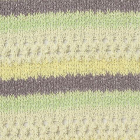 Bold Striped Polyester Chunky Knit Fabric