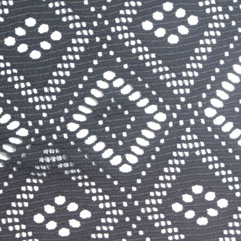 Jacquard Polyester Stretch Knit Fabric