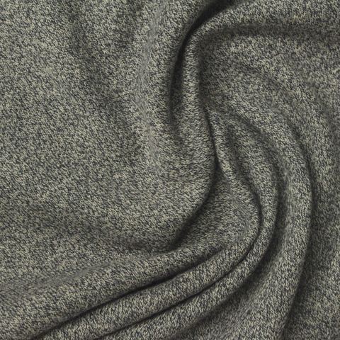 Grey Marl Jersey Knit, Poly-Cotton