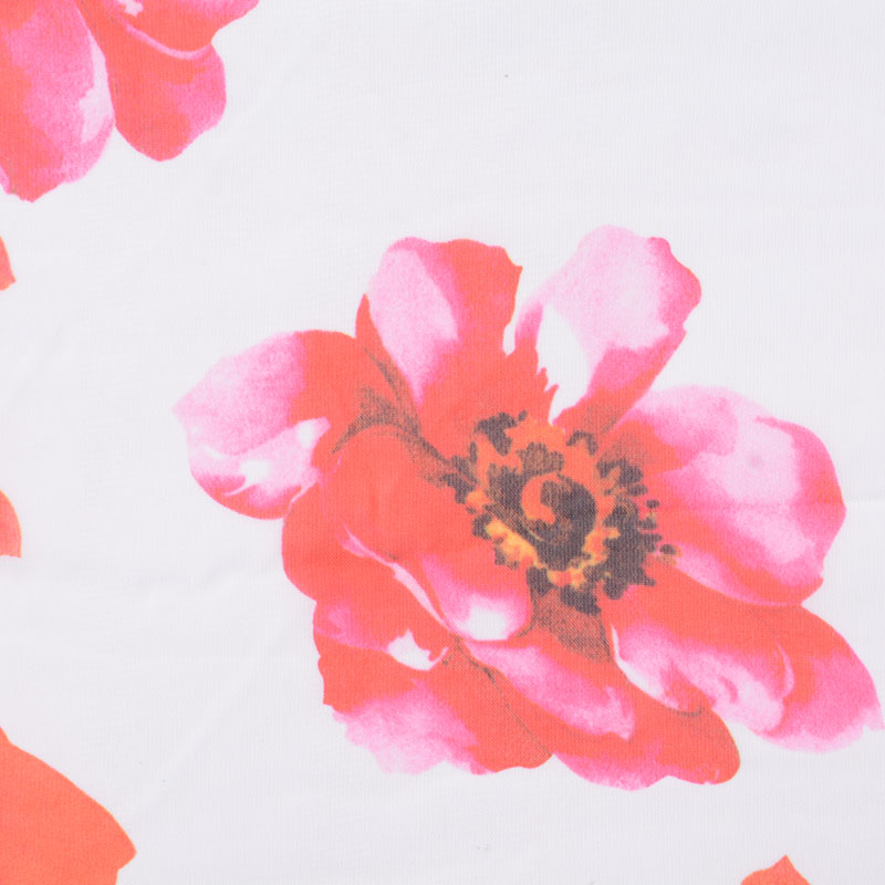 Bold Floral 100% Polyester Woven Fabric