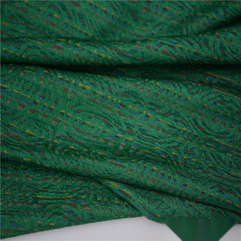 Jacquard Polyester Stretch Knit Fabric