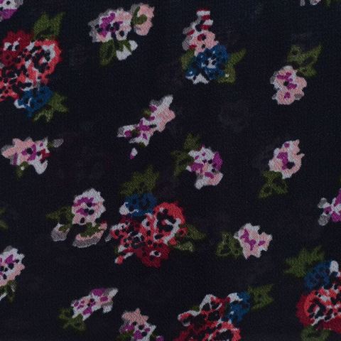 Fine Floral 100% Polyester Chiffon Fabric