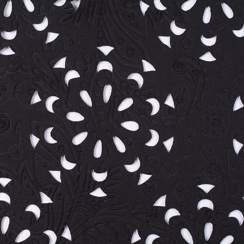Bold Floral Polyester Stretch Scuba Knit Fabric