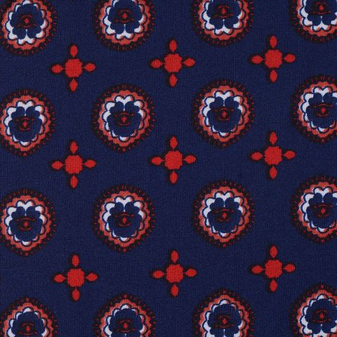 Printed Polyester Stretch Knit Fabric