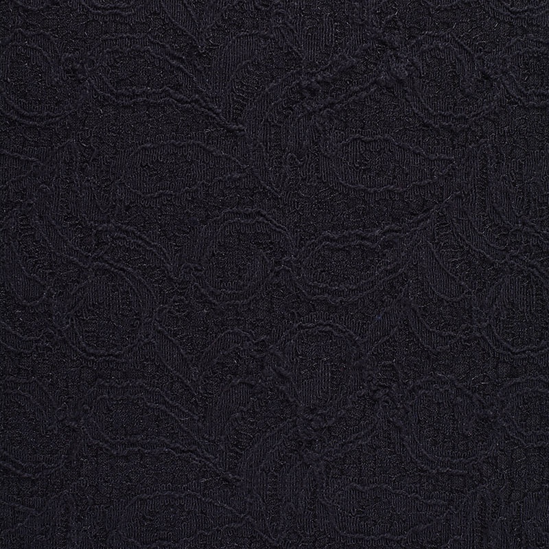 Black Floral Lace, Poly-Viscose