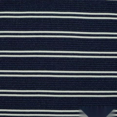 Striped Polyester Stretch Knit Fabric