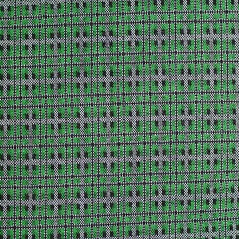 Fine Plaid Polyester Viscose Stretch Knit Fabric
