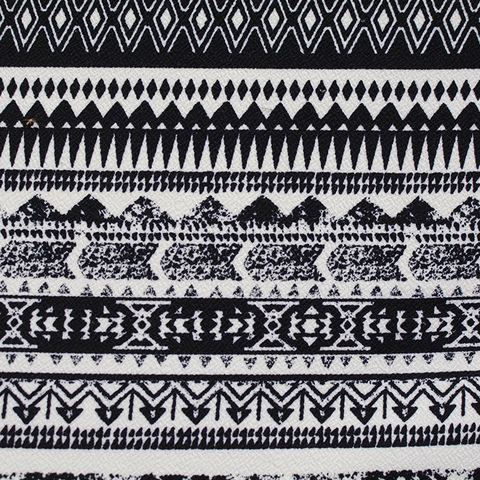 Black Horizontal-Band Knit, Polyester