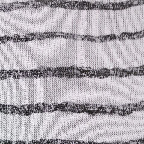 Striped Viscose Polyester Stretch Chunky Knit Fabric