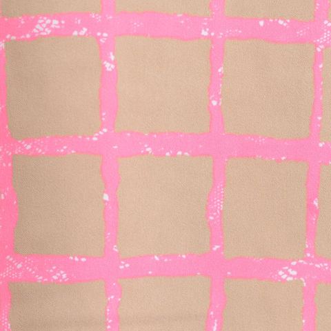 Bold Plaid Chiffon Fabric