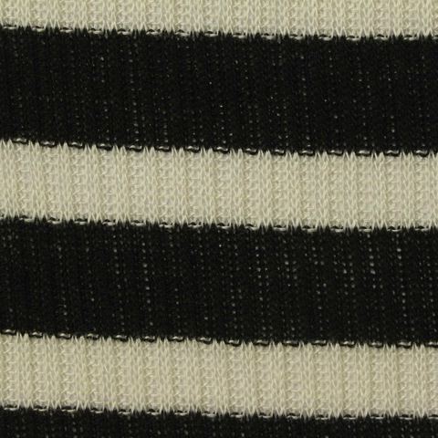 Striped Polyester Viscose Knit Fabric