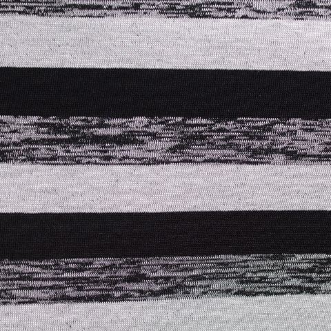 Black Stripes Knit, Viscose-Poly
