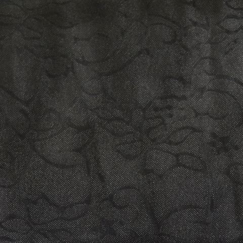Dark Grey Ornate-Floral Jacquard, Polyester