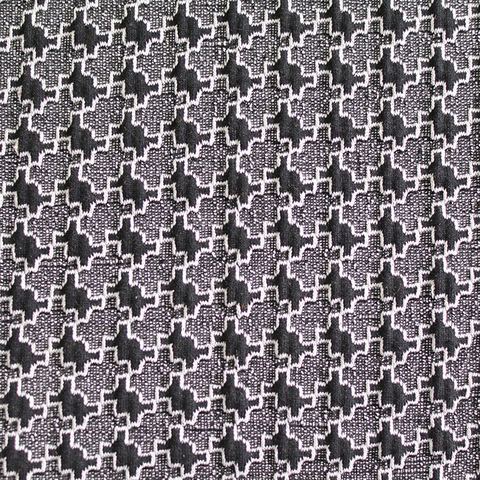 Black Geometric Jacquard, Poly-Cotton, 534 gsm, 172 cm, ref EF-5611