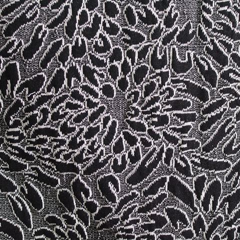 Jacquard Polyester Cotton Blend Stretch Knit Fabric