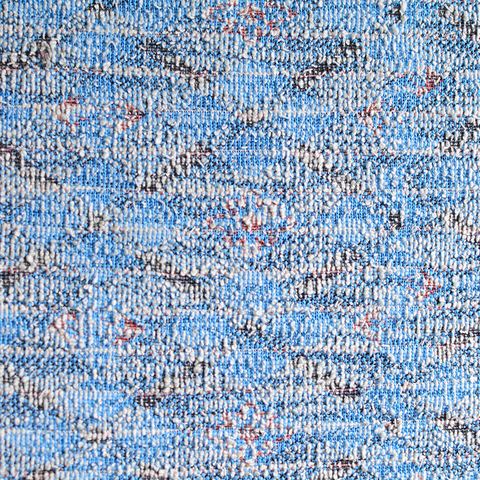 Blue Abstract Interlock Knit