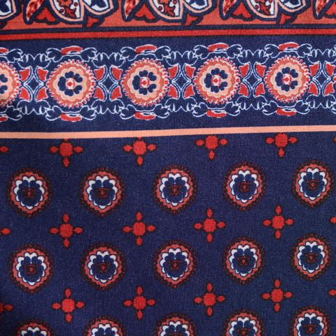 Floral Polyester Stretch Knit Fabric