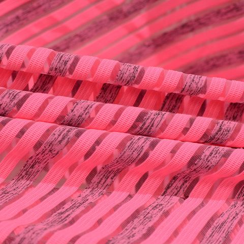 Bold Striped 100% Polyester Knit Fabric