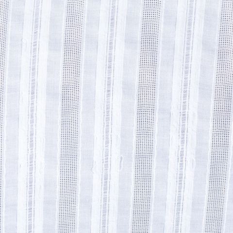 White Vertical-Stripe Jacquard, Cotton-Viscose