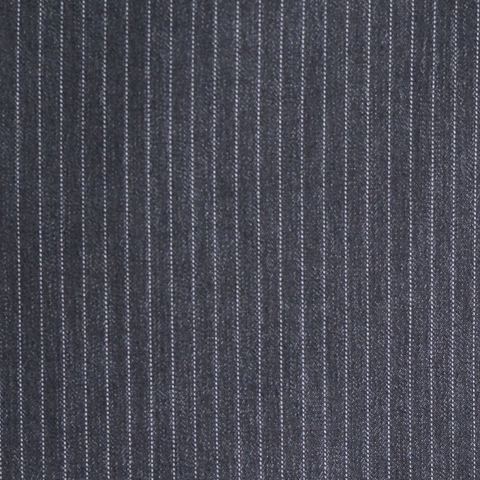 Fine Striped Cotton Polyester Stretch Woven Fabric
