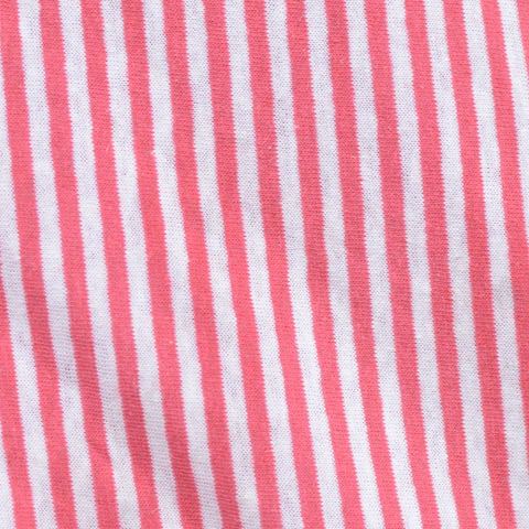 Fine Striped 100% Cotton Knit Fabric
